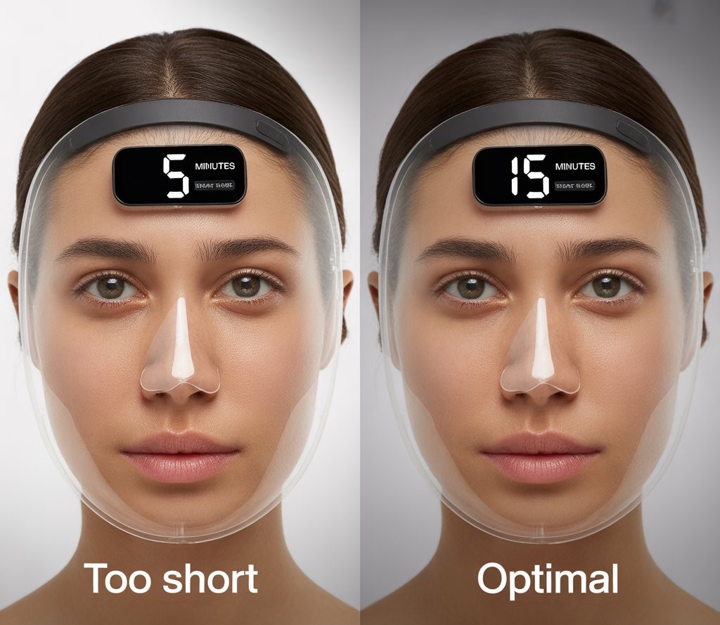 LED mask timing